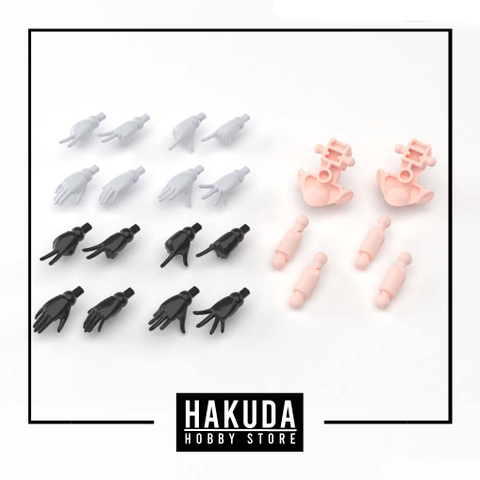 Mô hình phụ kiện 30MS Option Hand Parts (White/Black) - Chính hãng Bandai Nhật Bản