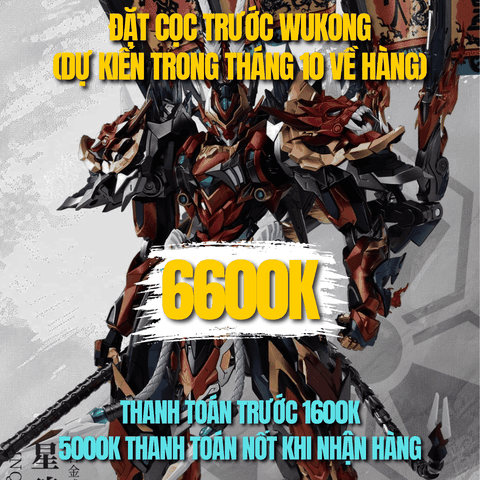 [Đặt Trước - Trả hàng tháng 10] Mô hình Metal Build MNQ XH08X Ngộ Không - Chính hãng Motor Nuclear
