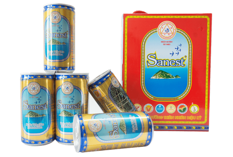 NƯỚC YẾN SANEST CÓ ĐƯỜNG hộp 6lon (thùng 10 hộp)