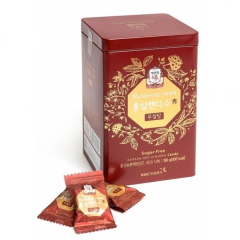 Kẹo hồng sâm không đường KGC 180gr