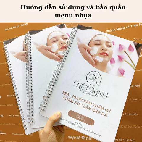 Hướng dẫn sử dụng và bảo quản menu nhựa