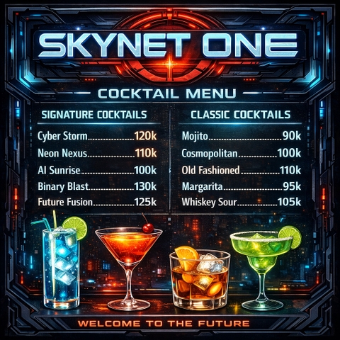 Thiết Kế Menu Cocktail Đỉnh Cao – Bí Quyết Khiến Khách Gọi Món Nhiều Hơn Mà Không Cần Chào Mời