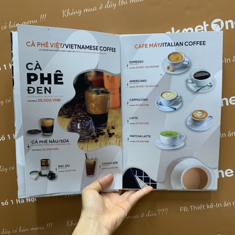 Top một số mẫu menu mới nhất hiện nay