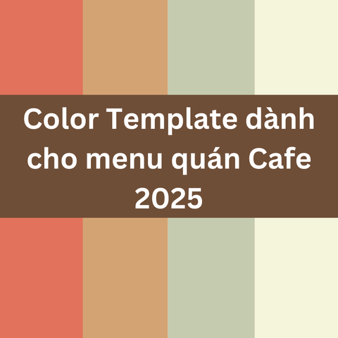 8 Color Template dành cho menu quán Cafe 2025