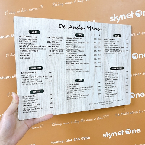 menu trà sữa