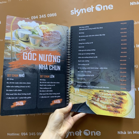 Menu quán nướng
