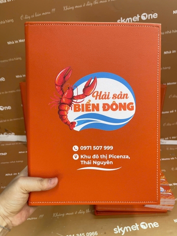 MENU BÌA DA GÁY CÒNG – HẢI SẢN BIỂN ĐÔNG