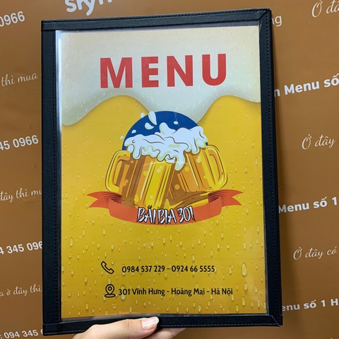 menu quán nhậu