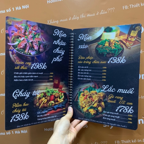 Menu quán nhậu