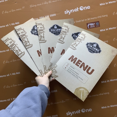 Menu quán Cafe