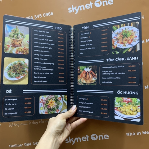 Menu quán nướng