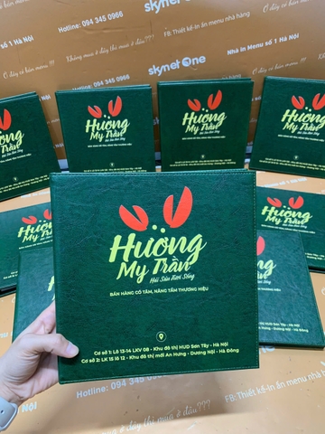 MENU BÌA DA GÁY CÒNG – HƯƠNG MỸ TRÂN HẢI SẢN TƯƠI SỐNG