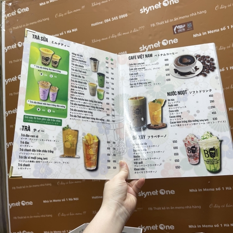 Menu cafe