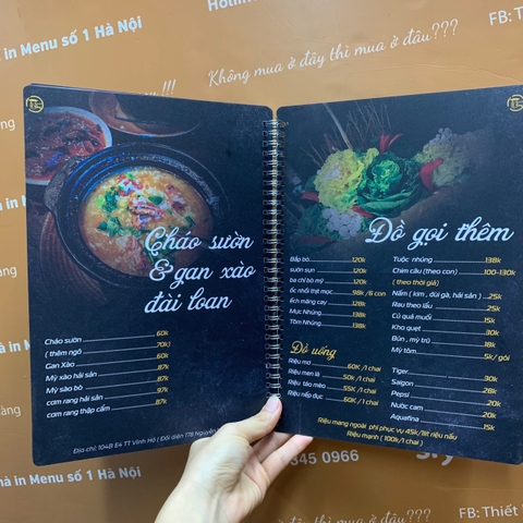 Menu quán nhậu