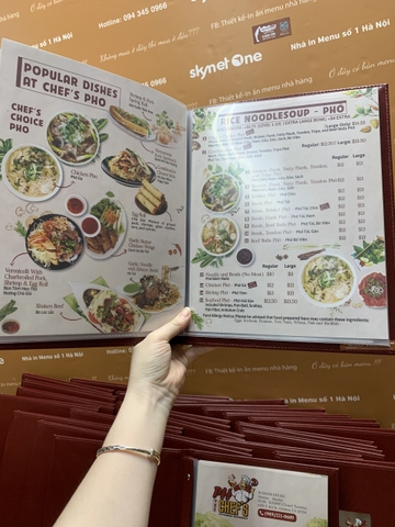 Menu nhà hàng