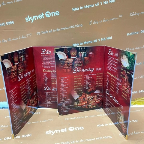 menu gập