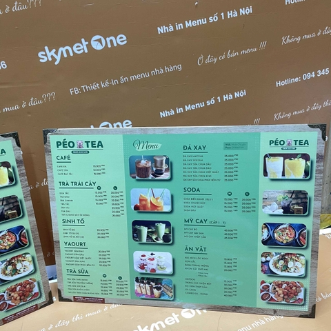 menu trà sữa
