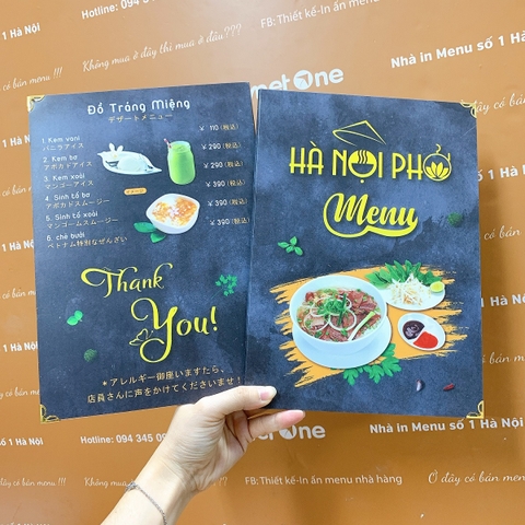 menu gập