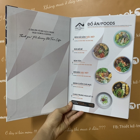 Menu quán ăn