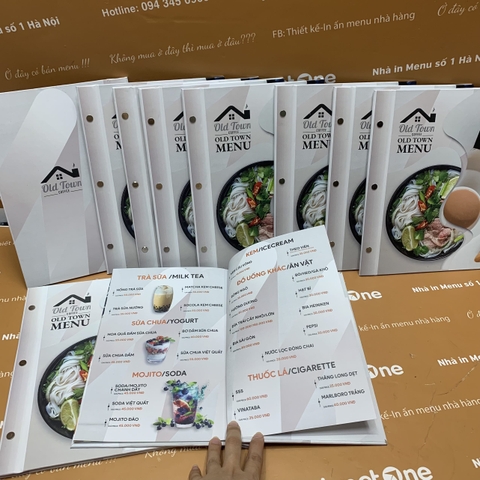Menu quán ăn