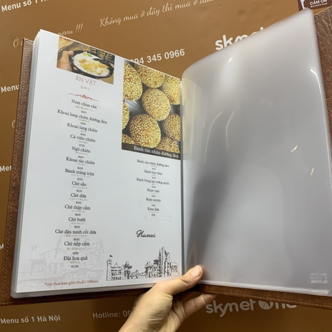 Menu bìa da
