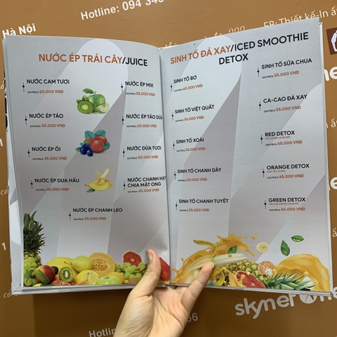 Menu quán ăn
