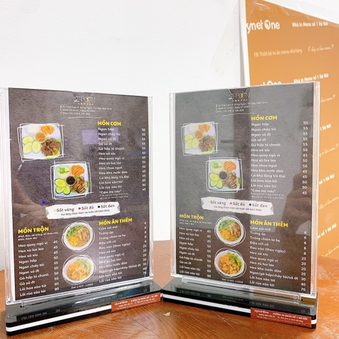 menu dựng
