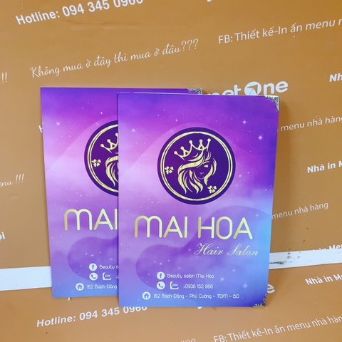 Menu spa