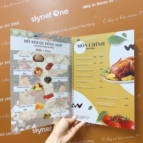menu quán nhậu