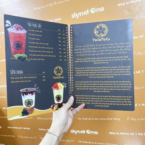 menu nhựa