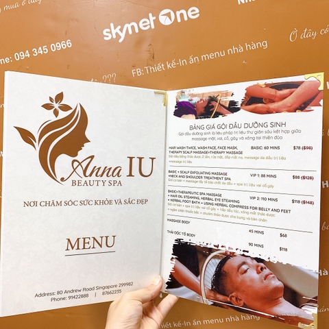 menu gập