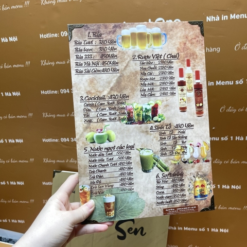 Menu fomex