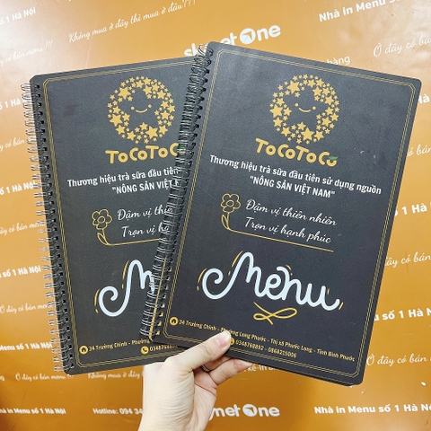 menu trà sữa