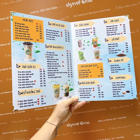 menu gập