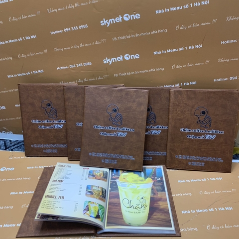 MENU BÌA DA ĐINH TÁN – CHẬM COFFEE & MILKTEA