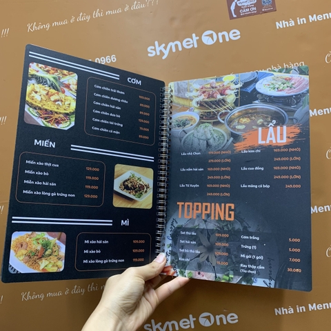 Menu quán nướng