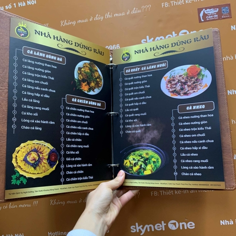 Menu nhà hàng