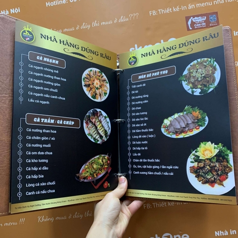 Menu nhà hàng