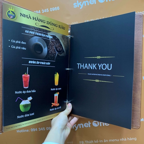 Menu nhà hàng