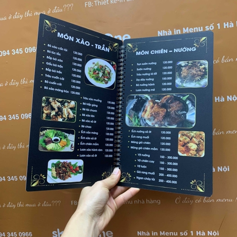 Menu quán nhậu
