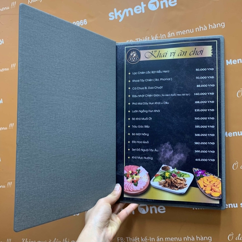 Menu nhà hàng