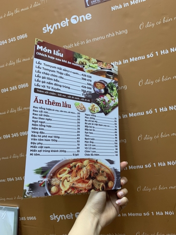 Menu fomex