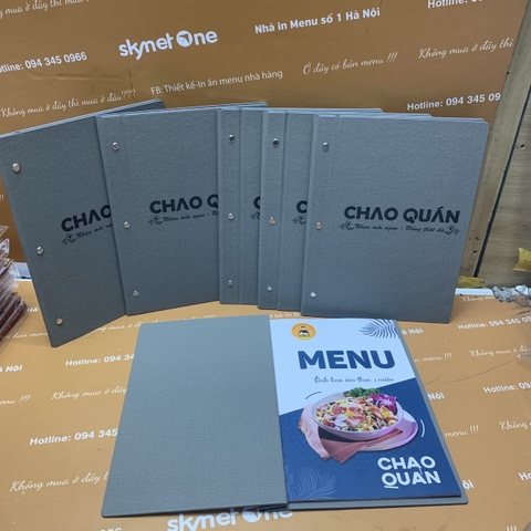 Menu nhà hàng