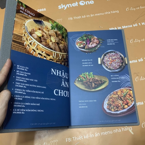 Menu nhà hàng