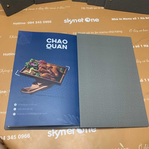 Menu nhà hàng