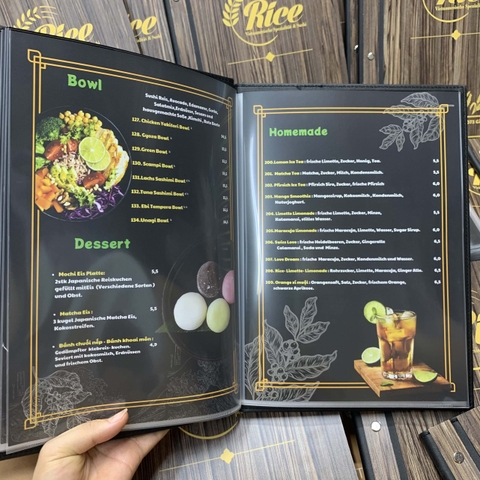 menu gỗ