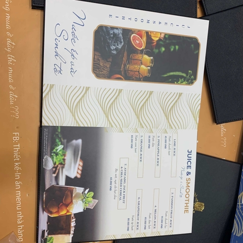 menu nhà hàng