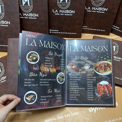 Menu bìa da