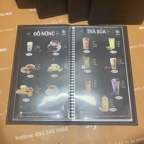 Menu nhà hàng