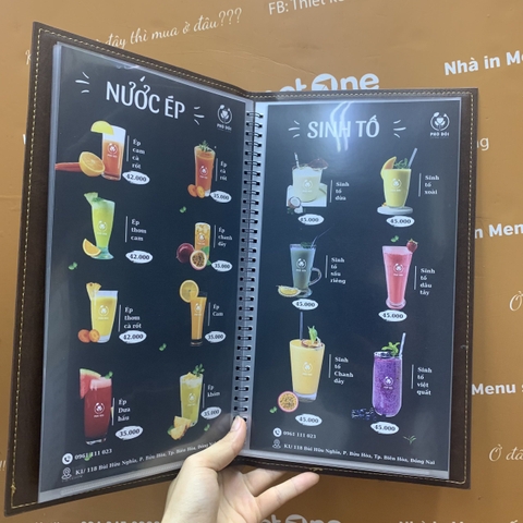 Menu nhà hàng